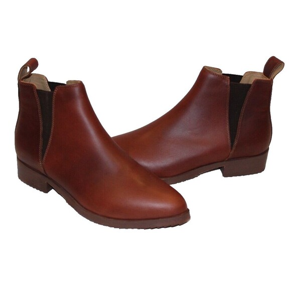 Nisolo Women's Eva Leather Everyday Chelsea Boot Auburn NIB $228 - Picture 5 of 8
